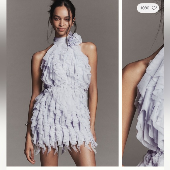 Anthropologie Dresses & Skirts - Anthropologie Lavender Ruffle Dress